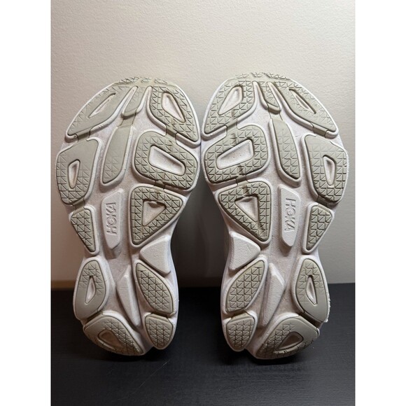 Hoka One One Bondi 8 Running Shoe Womens 9 Wide Sneaker 1127954 Gray Peach - Picture 9 of 14